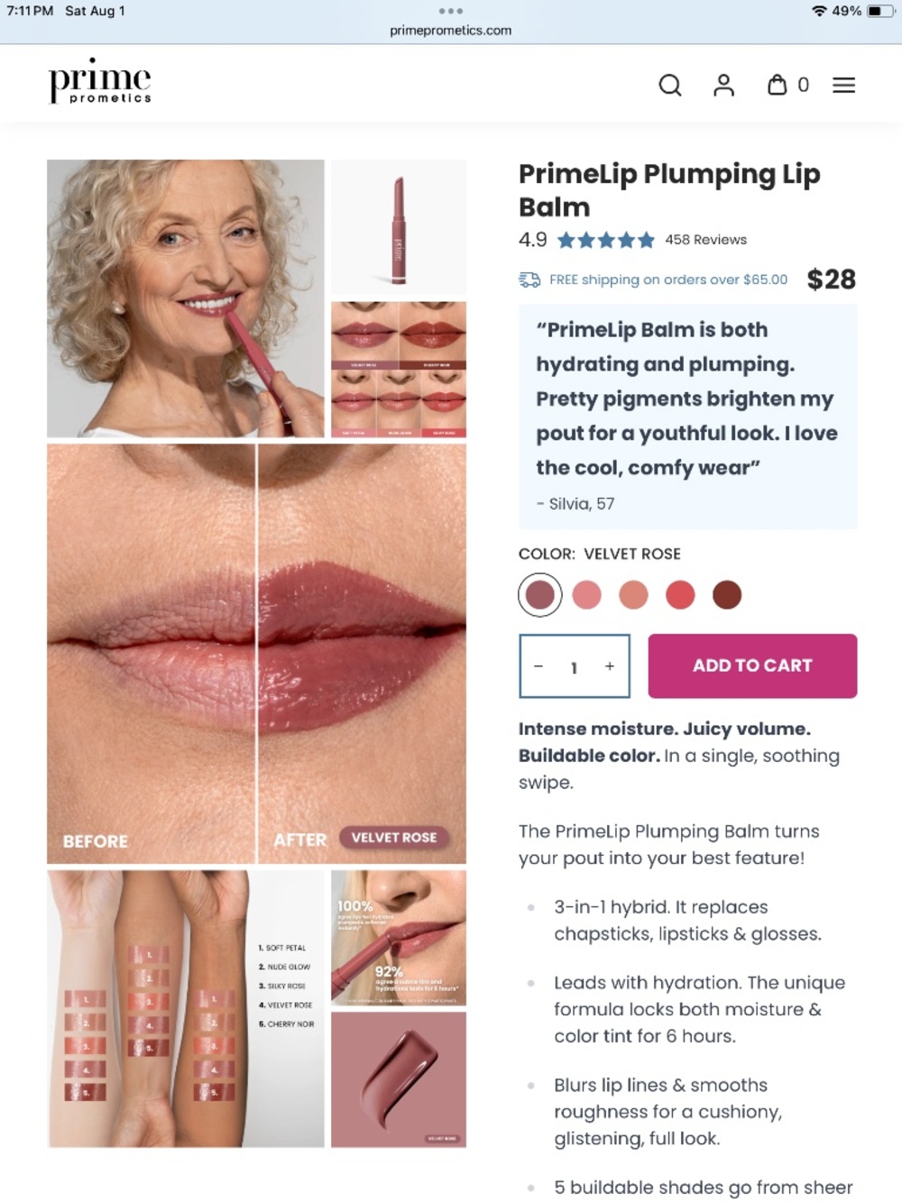 Prime Lip Plumping Lip Balm